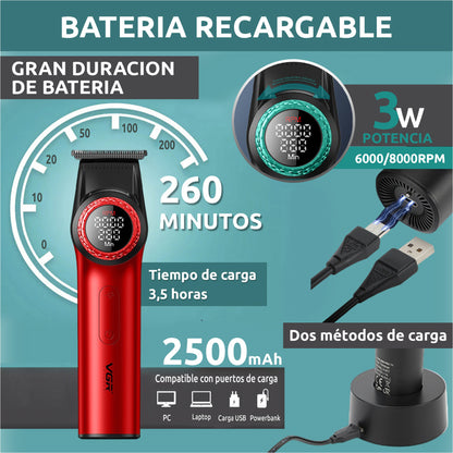 Combo Shaver + Patillera VGR V977 Y V377 Colores Surtidos