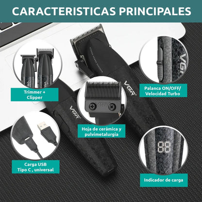 Combo Maquina Y Patillera VGR V640